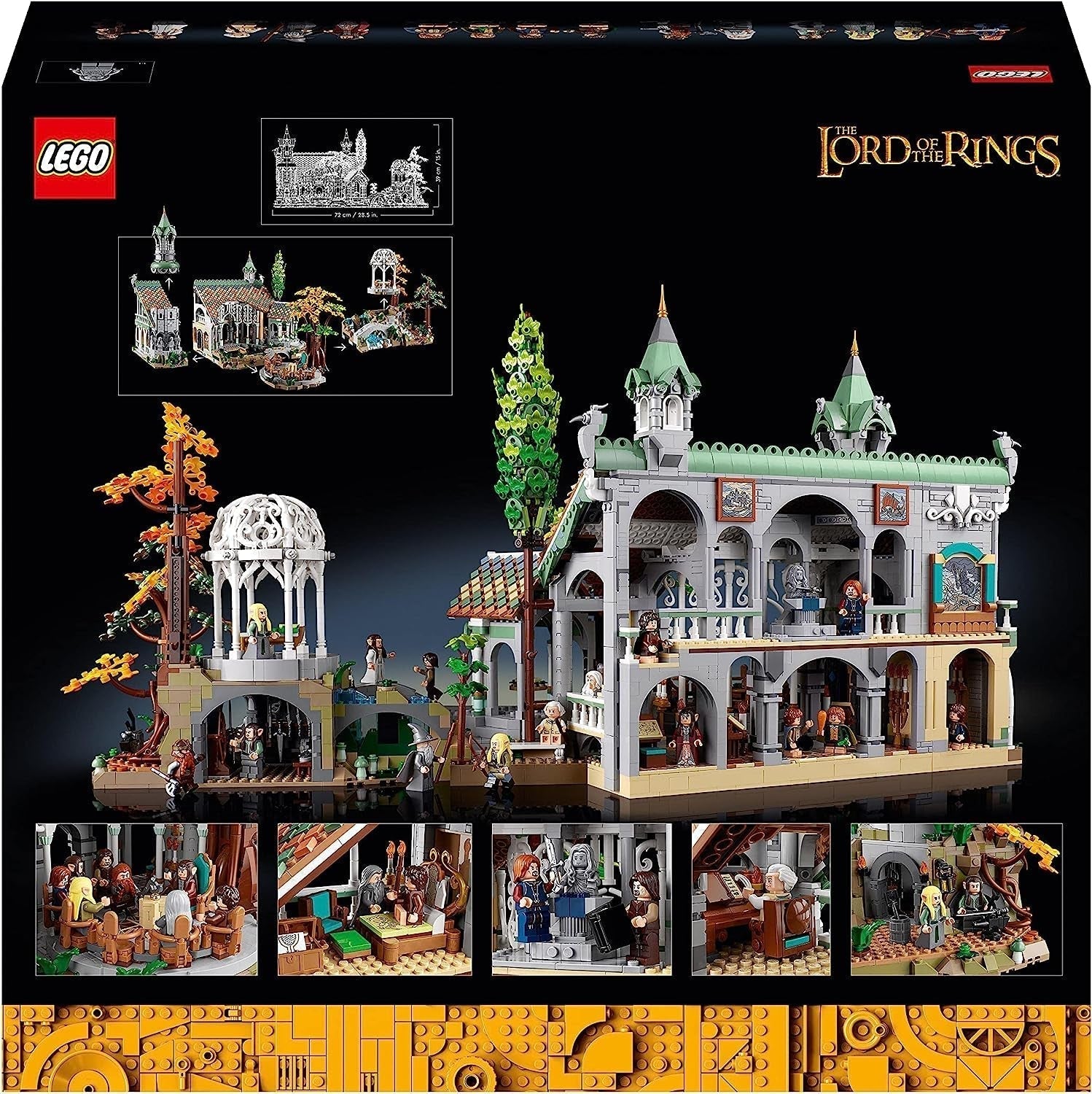 LEGO Icons The Lord Of The Rings: Rivendell - Adult collection and display set with 15 unique minifigures including Gandalf, Legolas, Aragorn and Frodo, exclusively on Amazon - 10316 Building sets Besuche den LEGO-Store