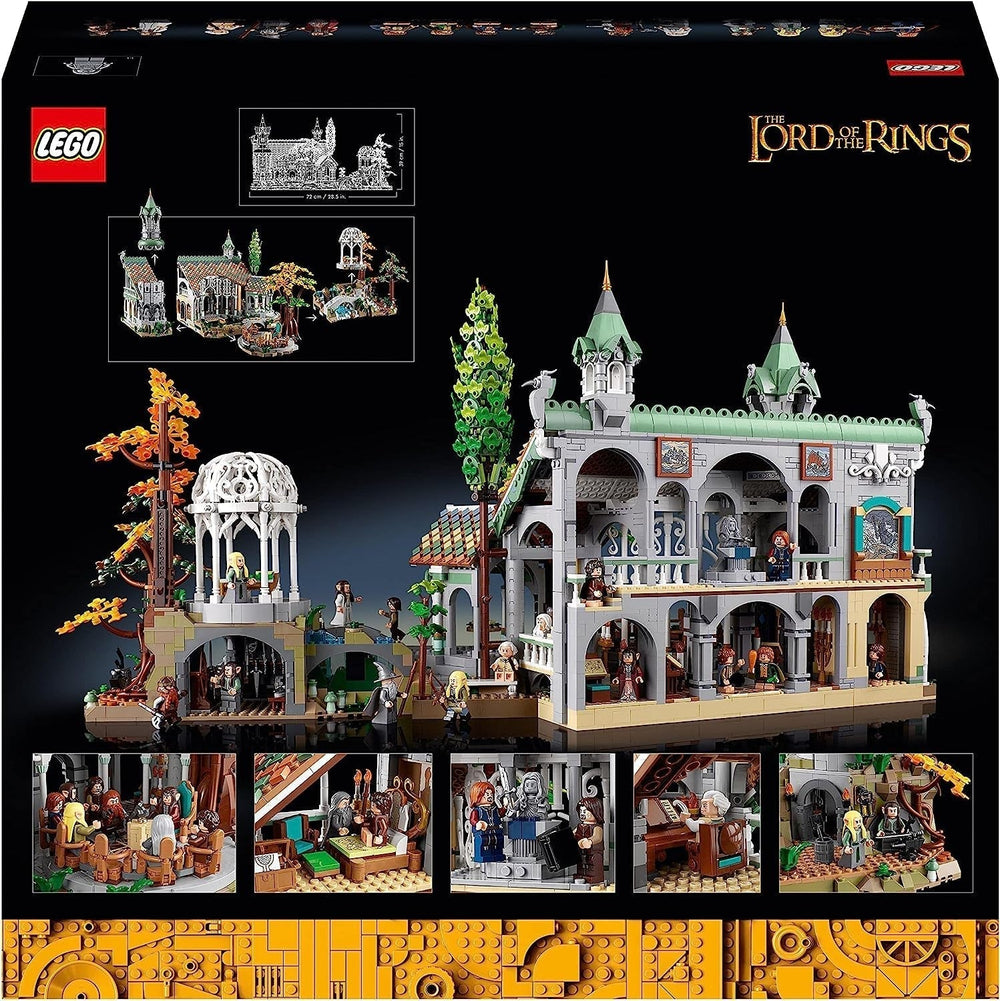 LEGO Icons The Lord Of The Rings: Rivendell - Adult collection and display set with 15 unique minifigures including Gandalf, Legolas, Aragorn and Frodo, exclusively on Amazon - 10316 Building sets Besuche den LEGO-Store