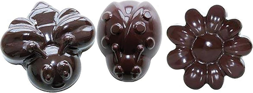 Silikomart 199199, matrita pentru ciocolata, model de Primavara, 15 praline, Maro Bucatarie Naty Shop