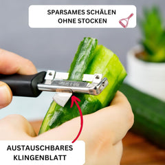 Westmark 29092270 Sparschäler Gallant, Pp/Tpe/Edelstahl, Schwarz / Rot, 16.5 X 3.7 X 2 Cm Peeler Naty Shop