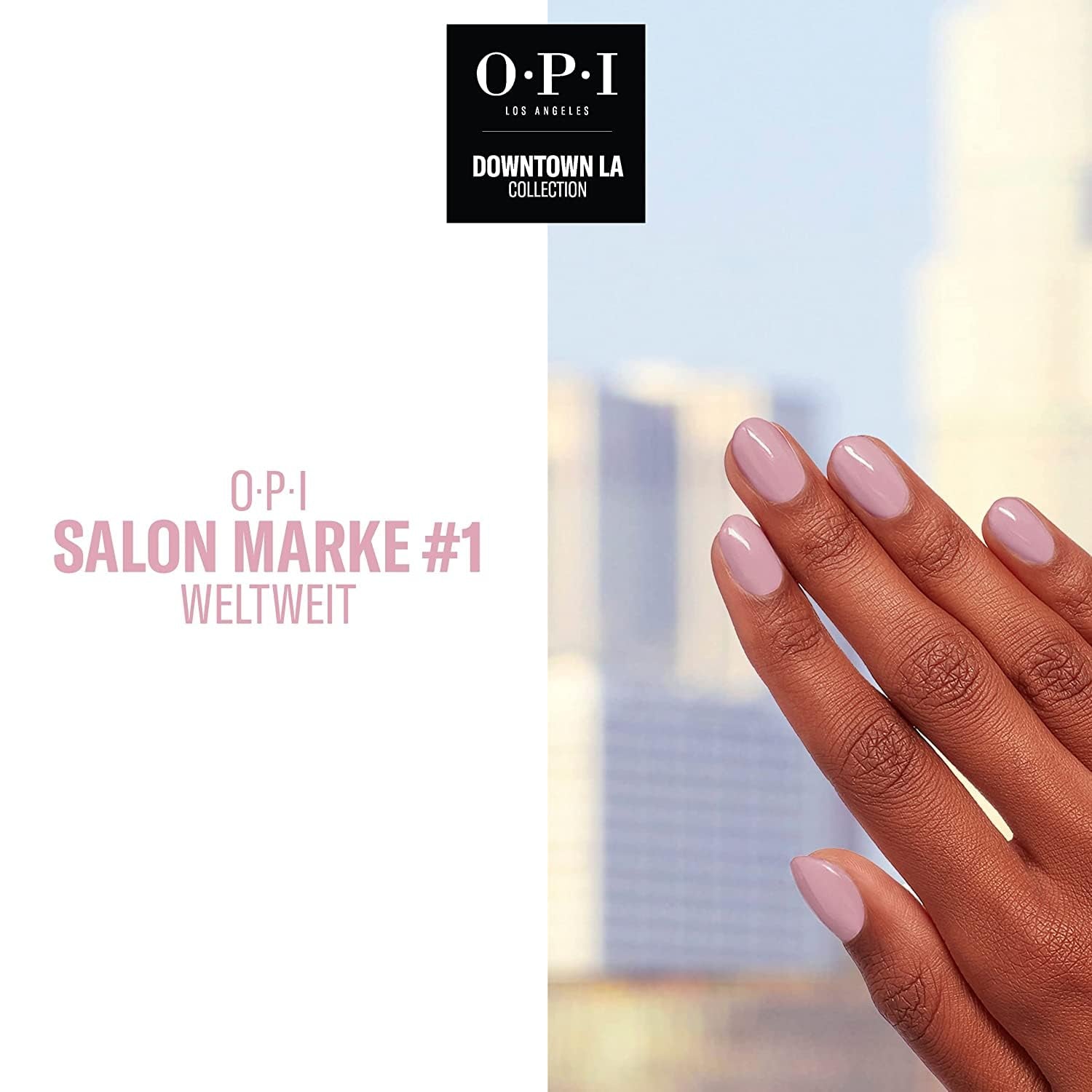 OPI Downtown LA Collection - Nail Lacquer (PInk on canvas - Up to 7-day wear - long-lasting nail polish with an extra-wide ProWide brush for perfect nails