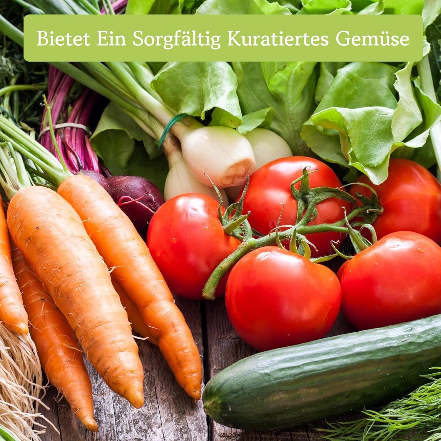 OwnGrown Vegetable Seed Set - 12 Pflanzensemen Sorten für Hochbeet und Garten - Praktische Box mit Gemüsesamen für den Anbau Frischer Ernte zu Hause - Ideal für Gartenliebhaber