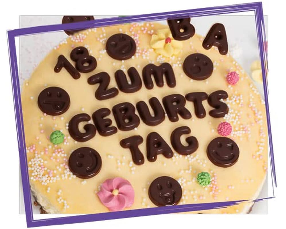 Günthart Backdecor, 90 pieces chocolate letters, alphabet and numbers in fine dark chocolate, 47 grams Naty Shop