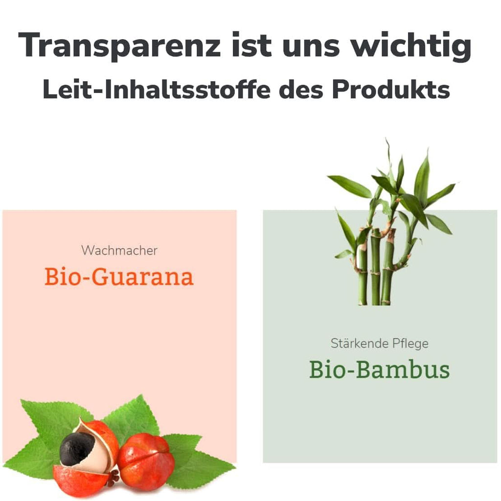 Lavera, Gel de duș cu bambus organic și guarana, 3 in 1, pentru piele, păr și față, 200 ml Duș și baie Naty Shop