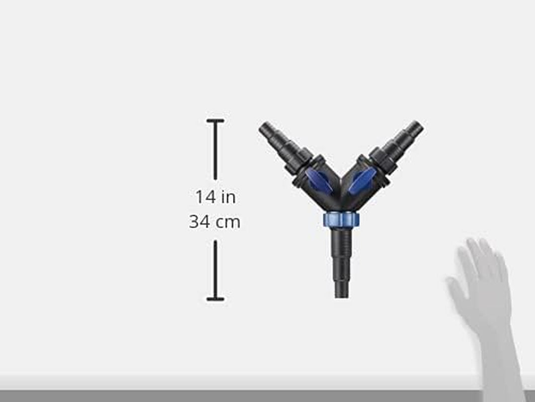 OASE 56668 Distribuitor în Y 1 1/2 inch, negru - Distribuitor de apă, accesoriu pentru racorduri universale în trepte, distribuitor, accesoriu pompă