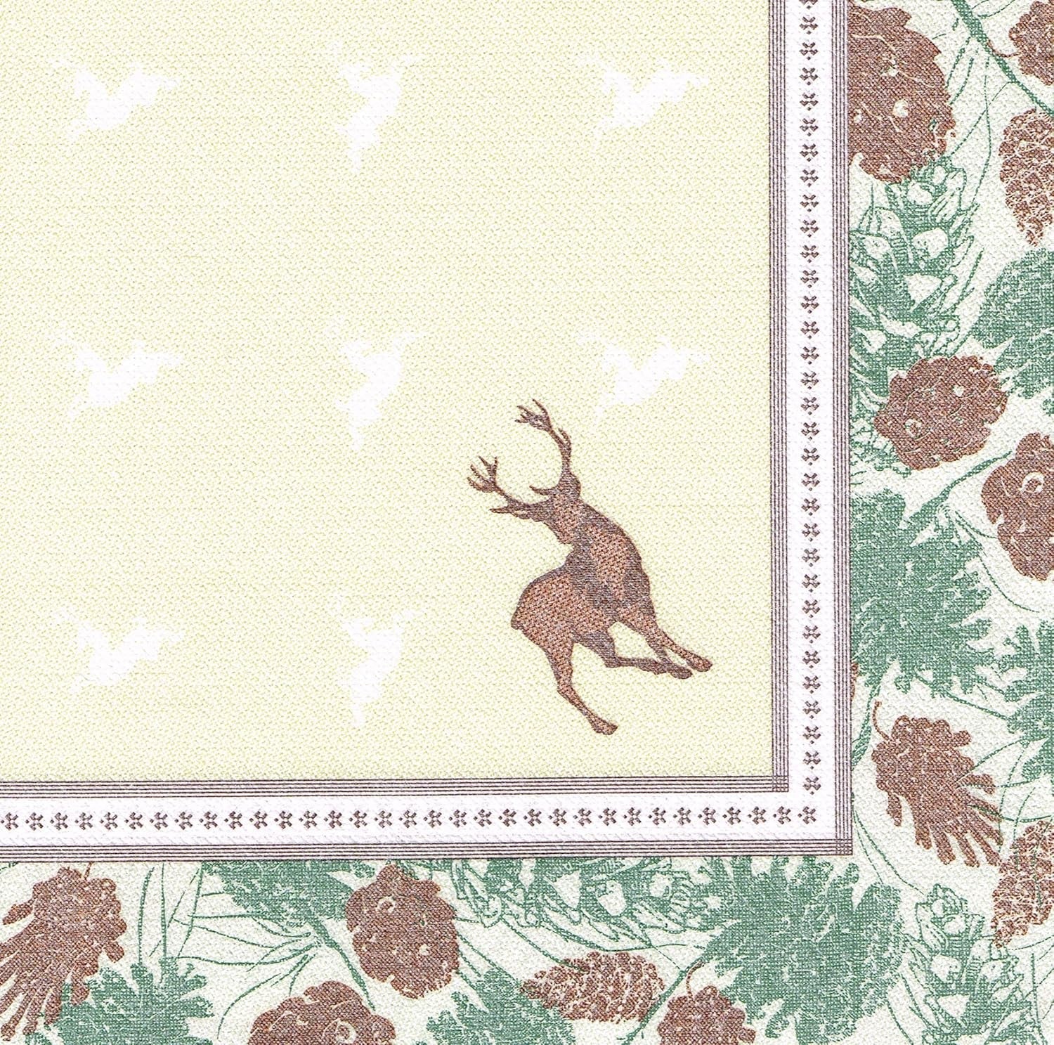 Papstar, 50 de șervețele "Colecția ROYAL" 1/4 pliere 40 Cm X 40 Cm "Cerbul Majestic", #85654