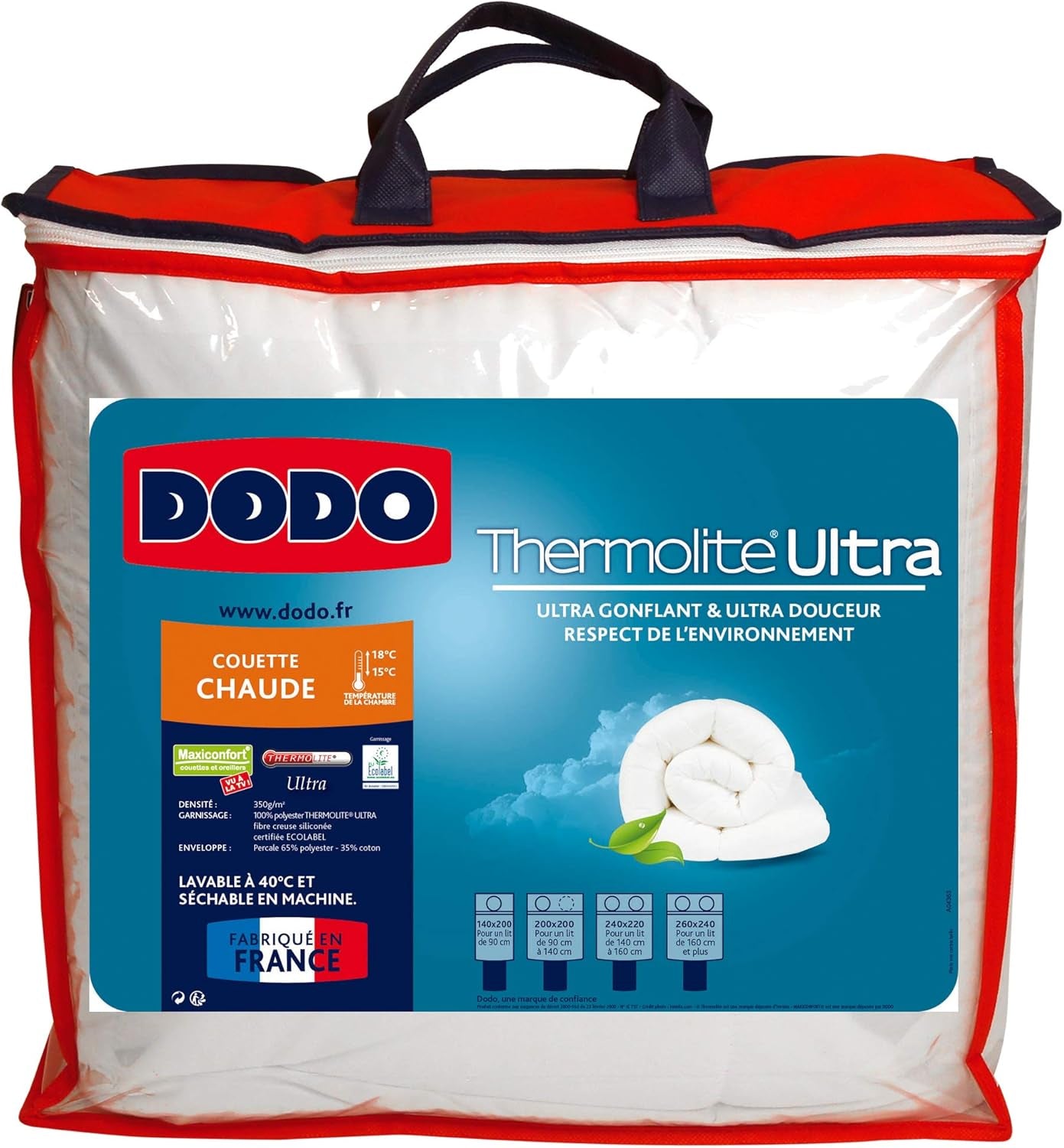 Maxiconfort Ultra quilt, warm, synthetic fiber, 260 X 240 cm, white Quilts and quilts Naty Shop