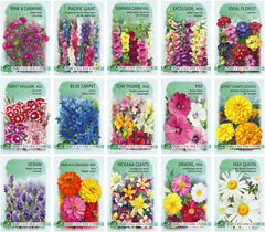 Nojus Flower Seed Set - 15 Packs of Flower Seeds - Garden Flower Seeds - Colorful Plant Seeds - Wildflower Seeds - 15 Varieties of Flower Seeds - Ideal Flower Seed Gift
