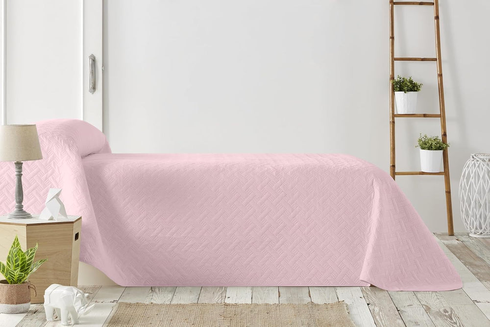 LISO - Bedspread for 105 Cm - Bouti Bed Bedspread - Spring and Summer - 200X260 Cm - Pink Beds and Blankets Besuche den Degrees home-Store