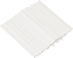 Bețișoare mici de hârtie pentru tort KitchenCraft Sweetly Does It CakePops [50 bucăți] - 10 cm - Albe - Bețișoare pentru tort