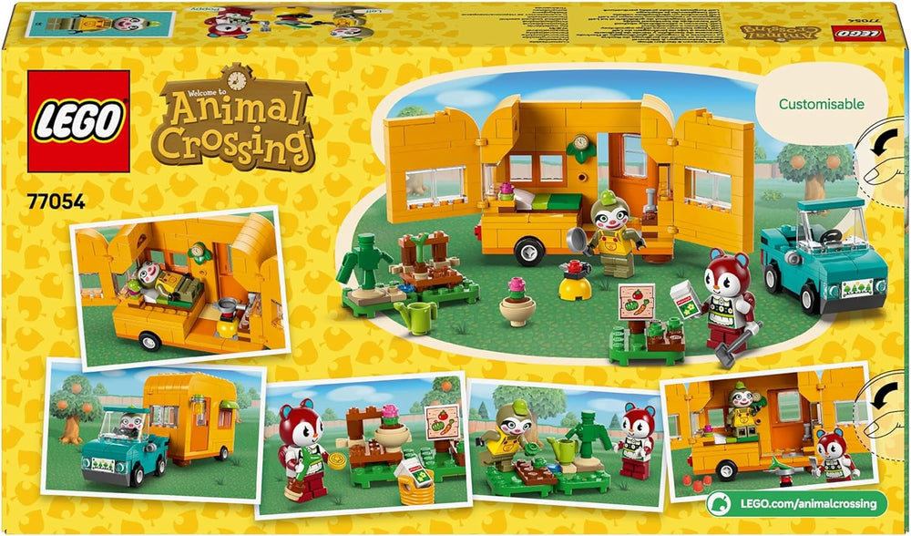 LEGO Animal Crossing Gerd's Caravan & Garden Role Play Set Car Toy for Kids 7 Years Old Girls and Boys Gift Video Game Toy with Animal Figures 77054 Building Sets Besuche den LEGO-Store