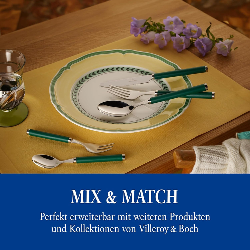 Villeroy & Boch - Cutlery set Play! Green Garden, 30 pieces Kitchen Naty Shop