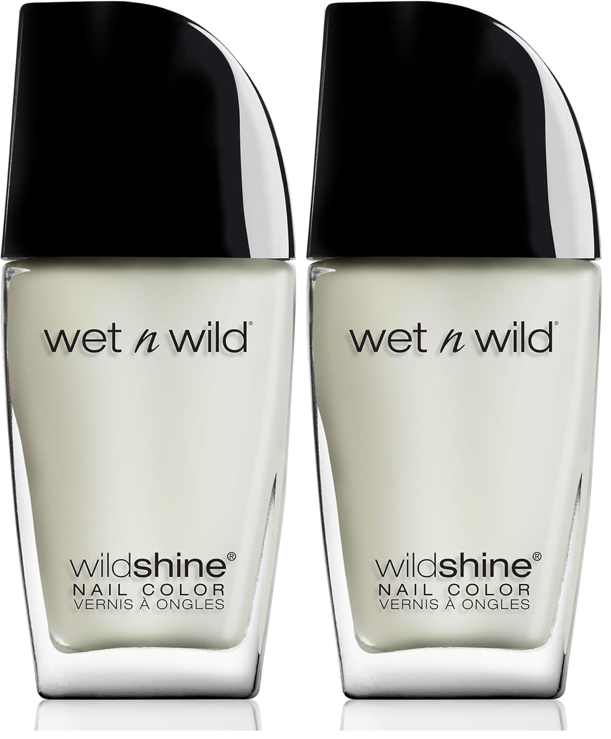 Wet n Wild Wild Shine Nail Polish, Formaldehyde, Toluene, Phthalate Free, Long Lasting Quick Dry Formula, Matte Top Coat (2 Pack)