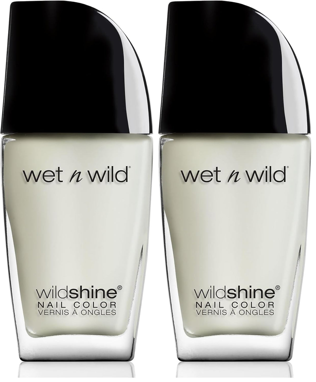 Wet n Wild Wild Shine Nail Polish, Formaldehyde, Toluene, Phthalate Free, Long Lasting Quick Dry Formula, Matte Top Coat (2 Pack)