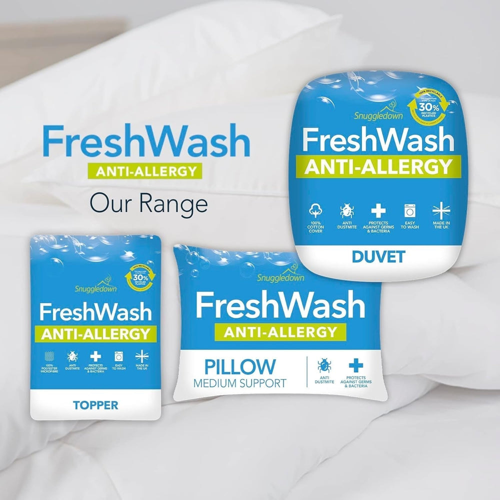 Allergy duvet Snuggledown Freshwash, 13.5 Tog Winter Warm, cotton, white, single bed Duvets and quilts Naty Shop