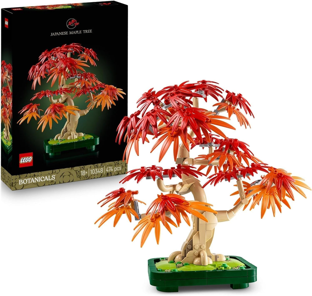 LEGO Botanicals Japanese red maple - Bonsai tree - Artificial plant kit with red and orange leaves, plus bowl - Home decor - Gift idea for adults - 10348 Building sets Besuche den LEGO-Store Default title