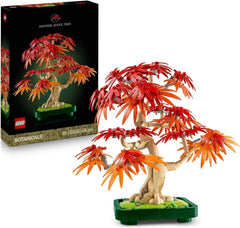 LEGO Botanicals Japanese red maple - Bonsai tree - Artificial plant kit with red and orange leaves, plus bowl - Home decor - Gift idea for adults - 10348 Building sets Besuche den LEGO-Store Default title