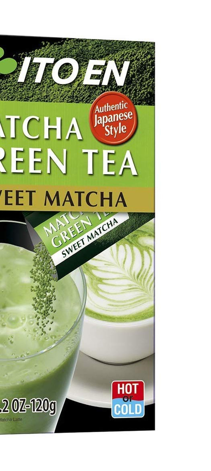 ITO EN Pudră instant Matcha – Pudră de ceai Matcha îndulcită în pliculețe de 12 g (10 bucăți per pachet) – 1 x 120 g (pachet cu 2)