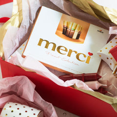 merci Finest Selection Mousse au Chocolat Variety – 1 x 210 g – Specialties Exquisite Chocolate Mousse – Filled and unfilled Pralines