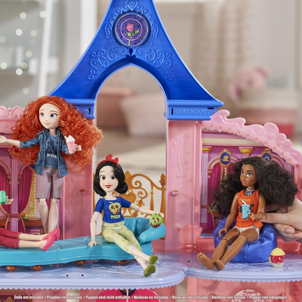 Castelul Disney Princess Comfy Squad, casă de păpuși cu 6 piese de mobilier și 16 accesorii, jucărie pentru fete de la 5 ani Casute de papusi Naty Shop
