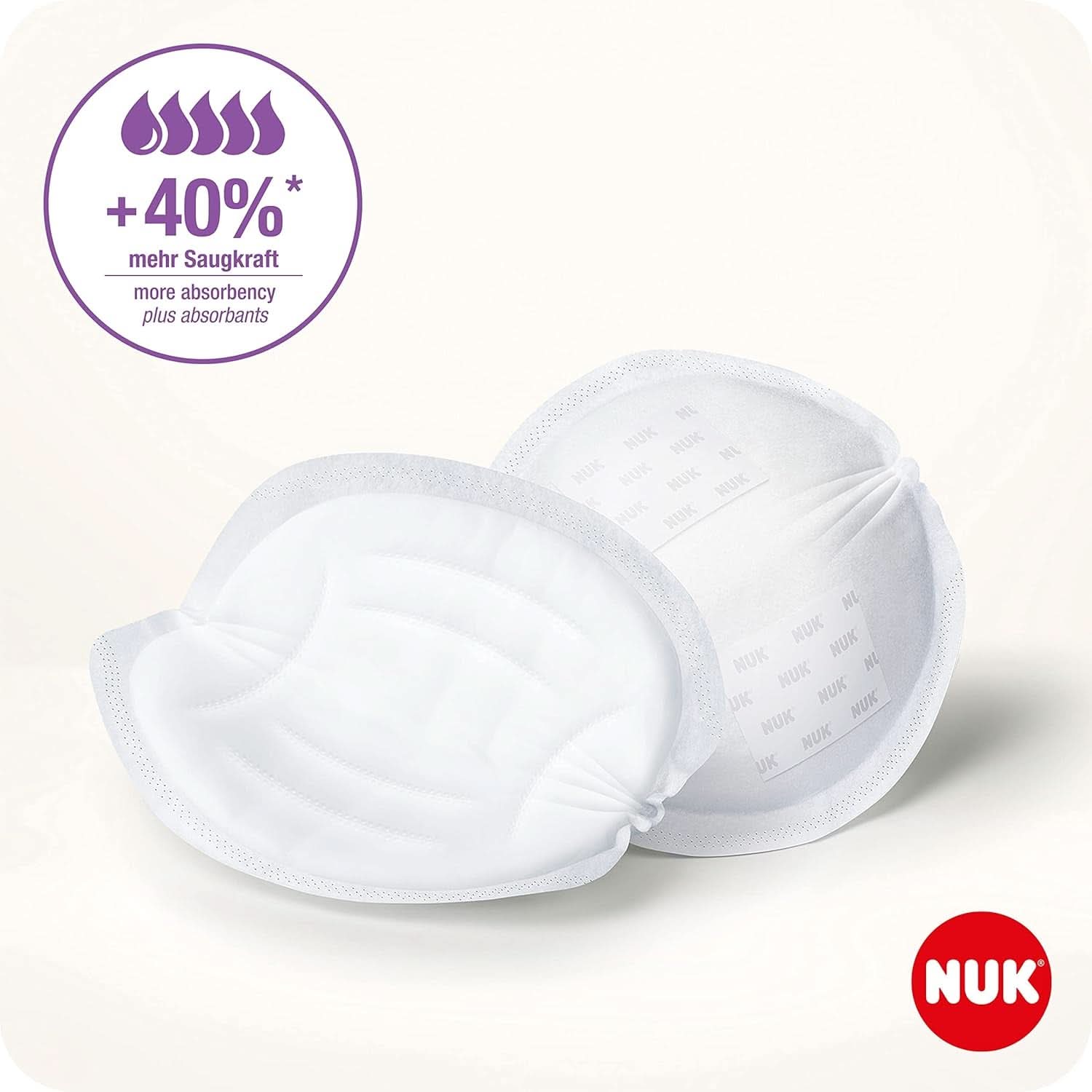 NUK High-Performance Einweg-Stilleinlagen Mit Sofort-Saugvlies | Einlagen Zum Stillen | Einzelverpackung | +40% More Suction Power | 60 Stück Baby Food and Breastfeeding Accessories Naty Shop