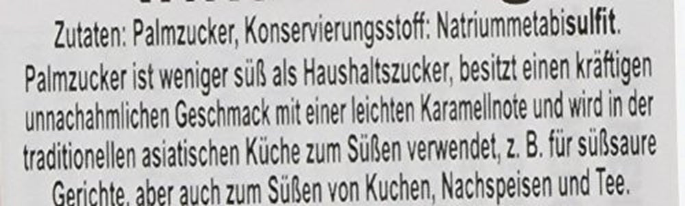 Cock Palmzucker, Scheiben, 4Er Pack (4 X 454 G Packung) Sweeteners Naty Shop