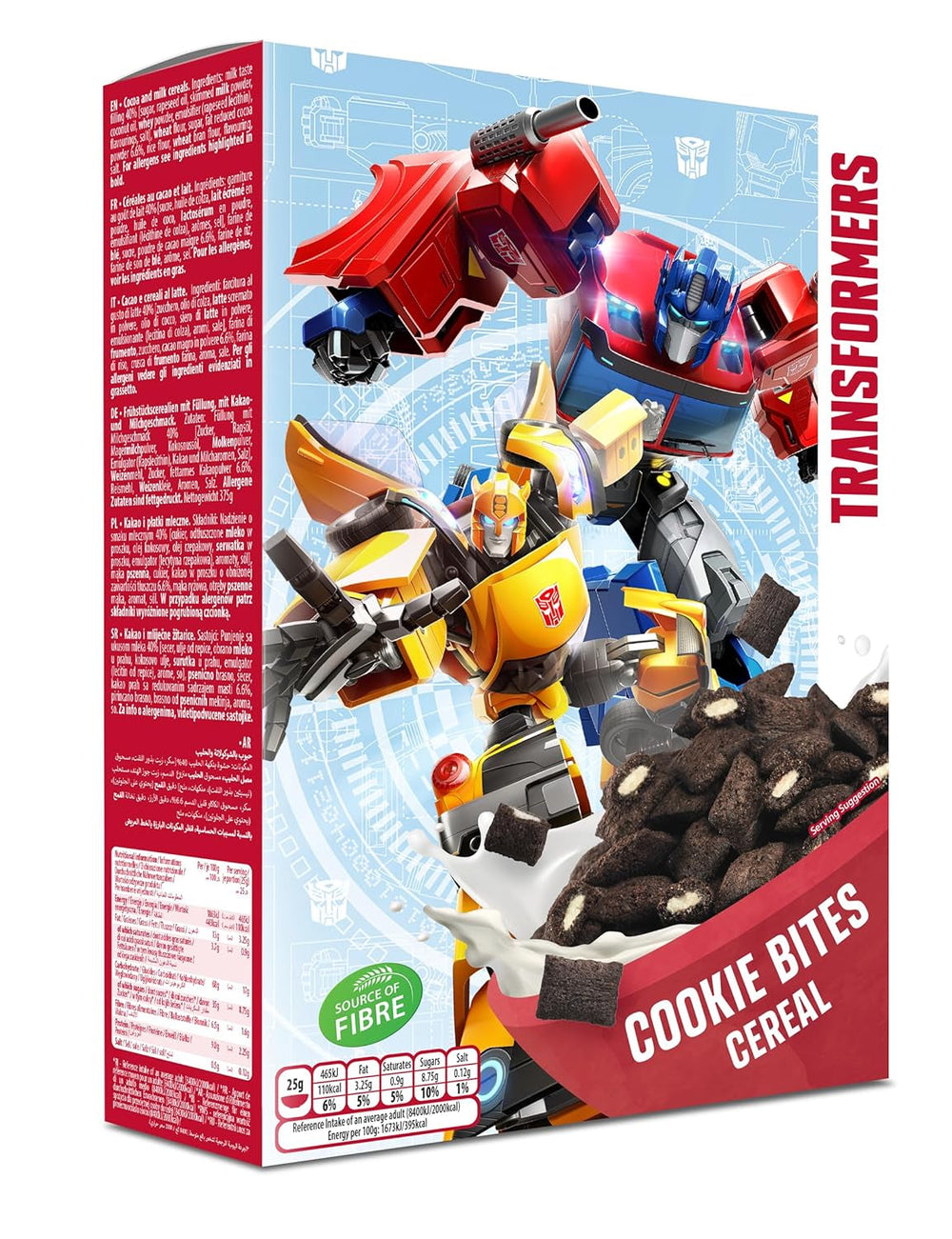 Peppa Pig Honey Loops Cereal, Knusprige Vollkorn Frühstückscerealien Mit Zugesetzten Vitaminen, 1Er Pack (1 X 375G) Cereal Naty Shop Transformers