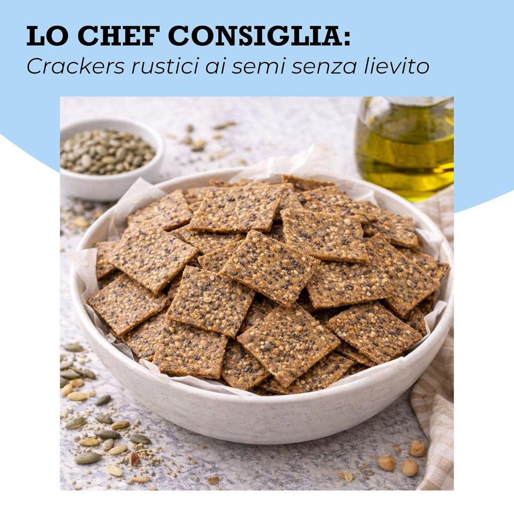 Organic Omega Seed Mix 3 kg (mixture of pumpkin, sunflower and flax seeds), a blend of 3 whole raw oilseeds, rich in protein, fiber and omega-3 fatty acids