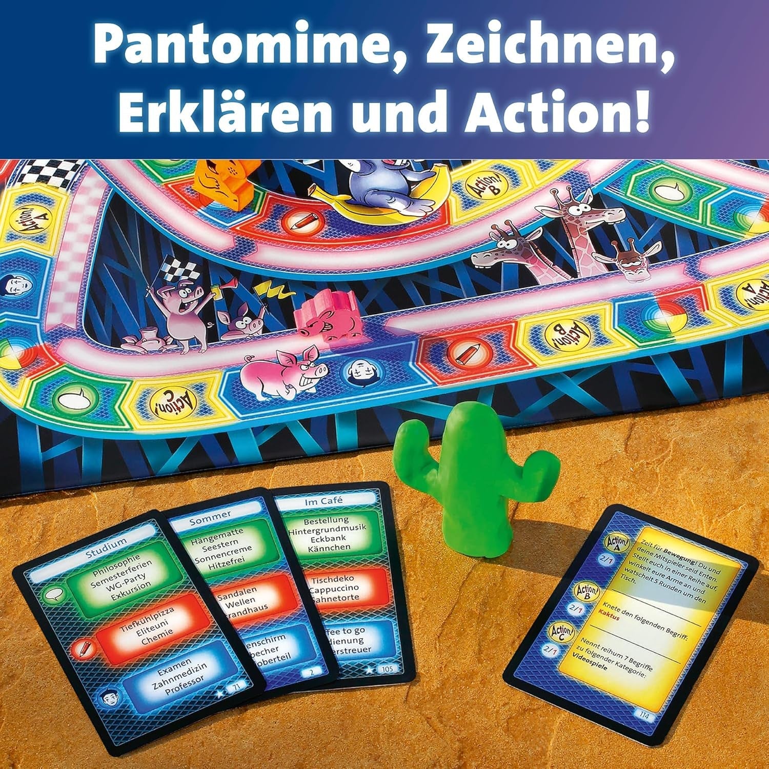 Ravensburger 26772 - Hipopotam pe un roller coaster - Joc de societate pentru întreaga familie, joc pentru adulți și copii cu vârsta cuprinsă între 10 și 99 de ani, pentru 3-12 jucători - Joc de petrecere, joc de Revelion