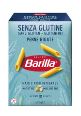 Barilla Penne Rigate gluten-free pasta made from delicious corn and rice - perfect for people with celiac disease or gluten intolerance (14 x 400g)