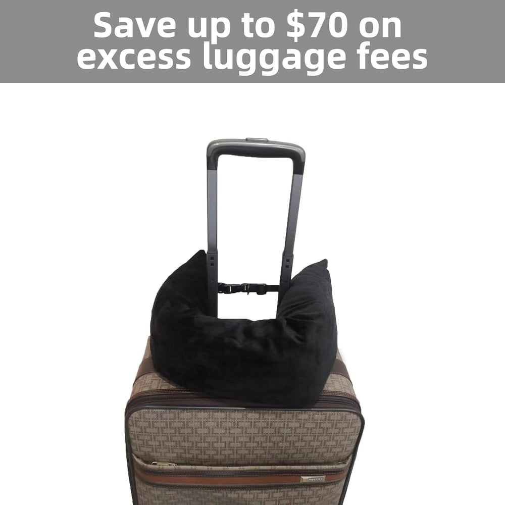 Bivpreom Pernă de gât umplută pentru călătorie, Pernă de călătorie umplută, Pernă de gât de călătorie, Umplută cu îmbrăcăminte, Se transformă în bagaj suplimentar fără exces de bagaje Perne calatorie Naty Shop