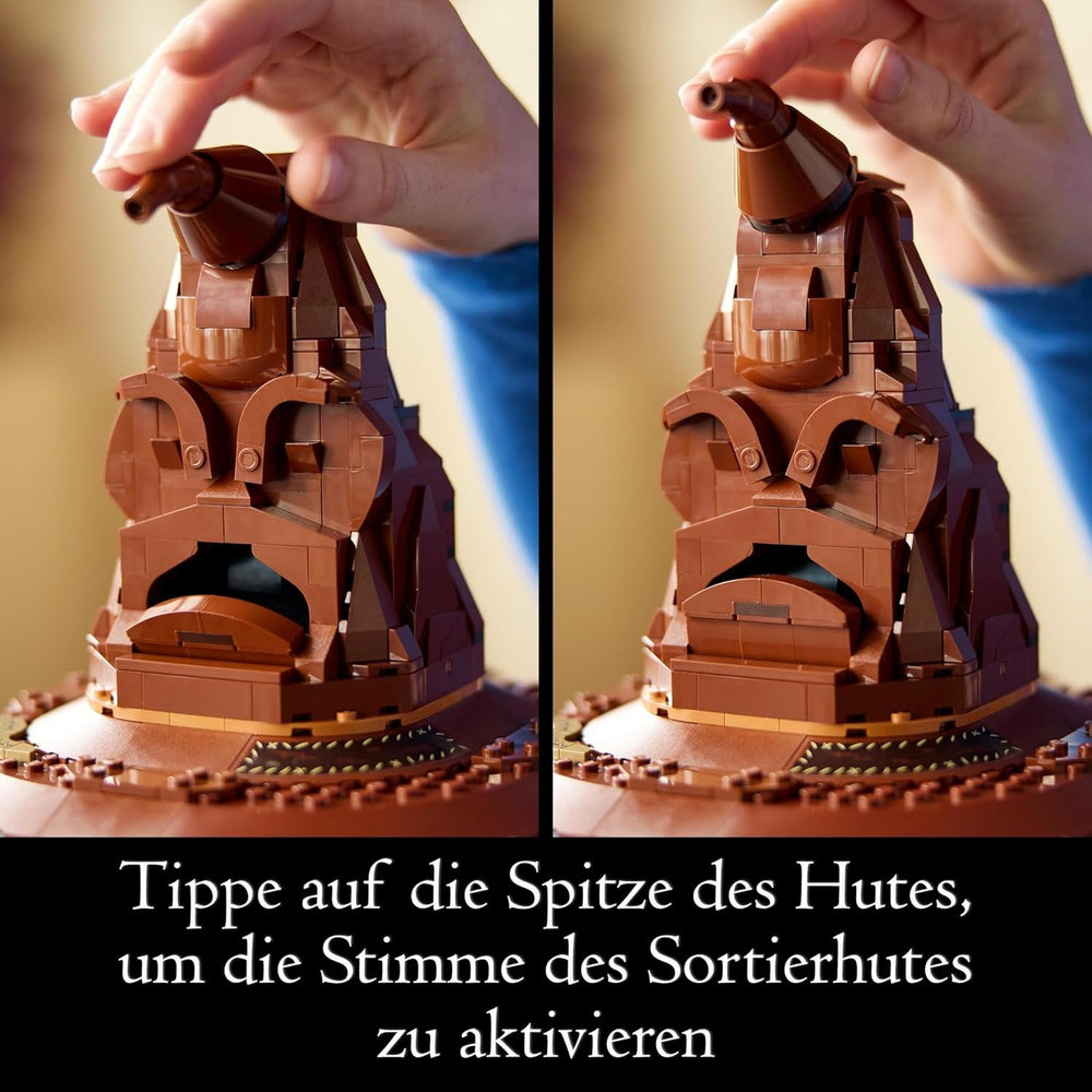 LEGO Harry Potter Talking Hat Hogwarts Model Adult Movie Gift For Women Men Mom Dad With 31 Random Sound Combinations Sorts You Into Your Hogwarts House 76429 Building Sets Besuche den LEGO-Store