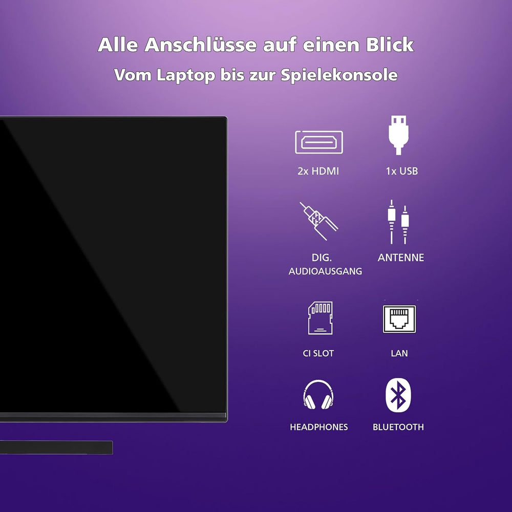 Televizor JVC QLED, 32 de inci, Full HD, Android, Smart TV (HDR, triplu tuner, Bluetooth), LT-32VQF545A