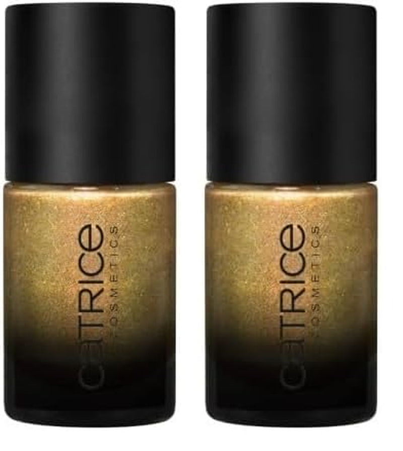 Nail polish Catrice MYSTIC FOREST, no. C01, Gold, Long Lasting, Highly Pigmented, Glowing, Vegan, Microplastic Free, Preservative Free, Fragrance Free, 2 Pack (10ml)