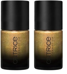 Nail polish Catrice MYSTIC FOREST, no. C01, Gold, Long Lasting, Highly Pigmented, Glowing, Vegan, Microplastic Free, Preservative Free, Fragrance Free, 2 Pack (10ml)