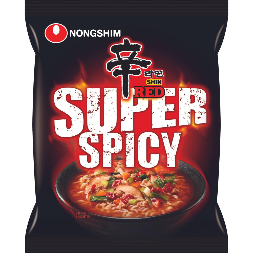 NONGSHIM - Instant Shin Red Spicy Noodles - 6 X 120 GR - Multi Pack