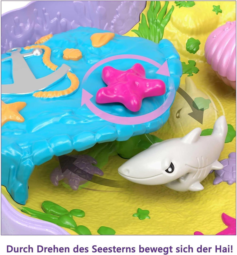 Polly Pocket Coffin Wrap Around Shell Bag Underwater 2 Dolls 1 Submarine Polly Pocket Mermaid Toy 4 Years Old Toy GNH11 Naty Shop Dolls