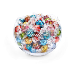 Chocolate mix LINDOR | 1371 g | Approx. 109 balls: Classic mix for milk chocolate balls and LINDOR | Approx. 80 chocolate balls (milk, white, dark 60%, hazelnut) | Bulk package, 1 kg