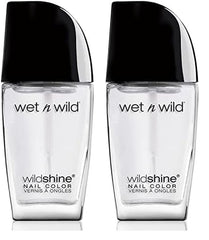 Wet n Wild Wild Shine Nail Polish, Formaldehyde, Toluene and Phthalate Free, Long Lasting Quick Dry Formula, Tickled Pink (2 Pack)