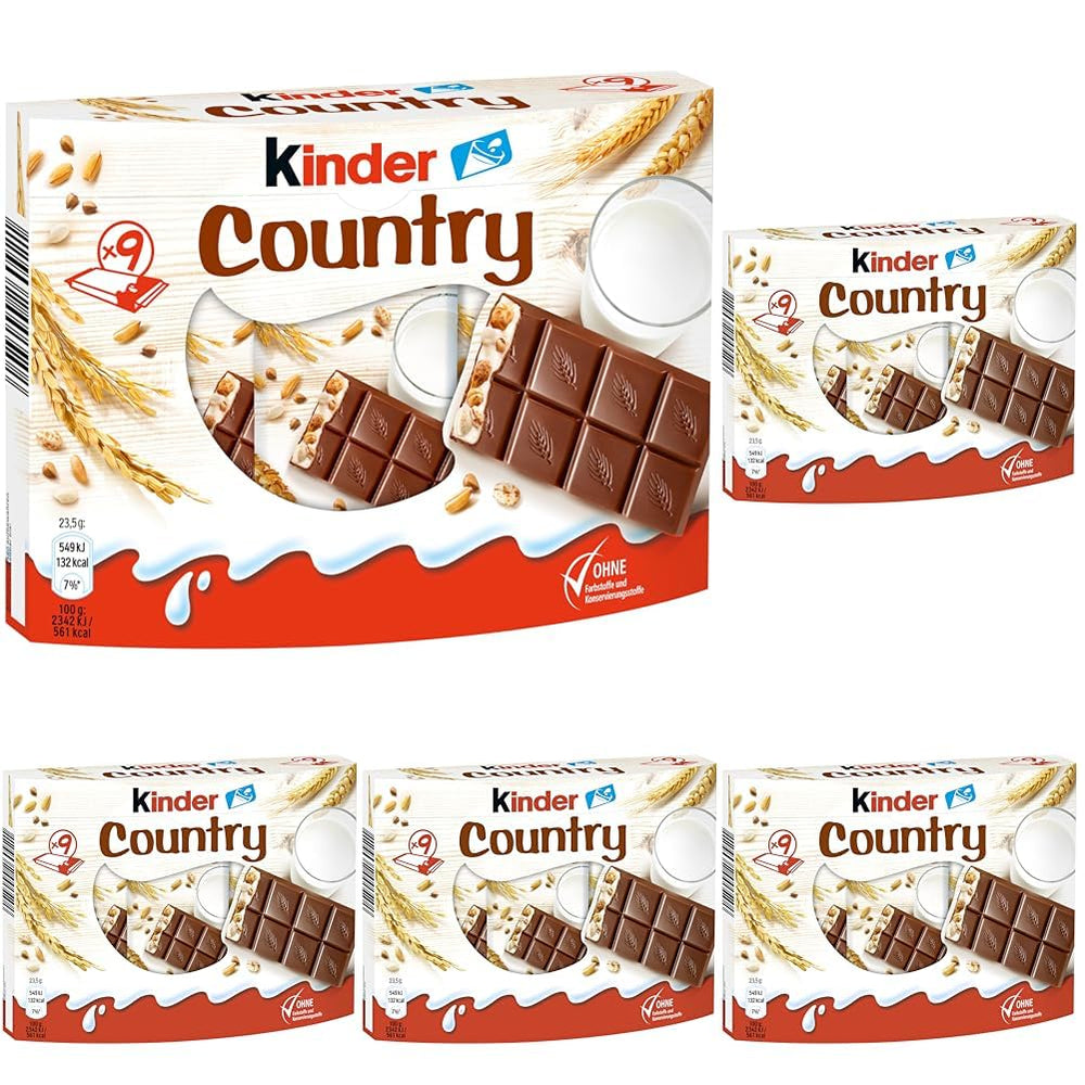 Kinder Country bars, 9 bars, 212 g