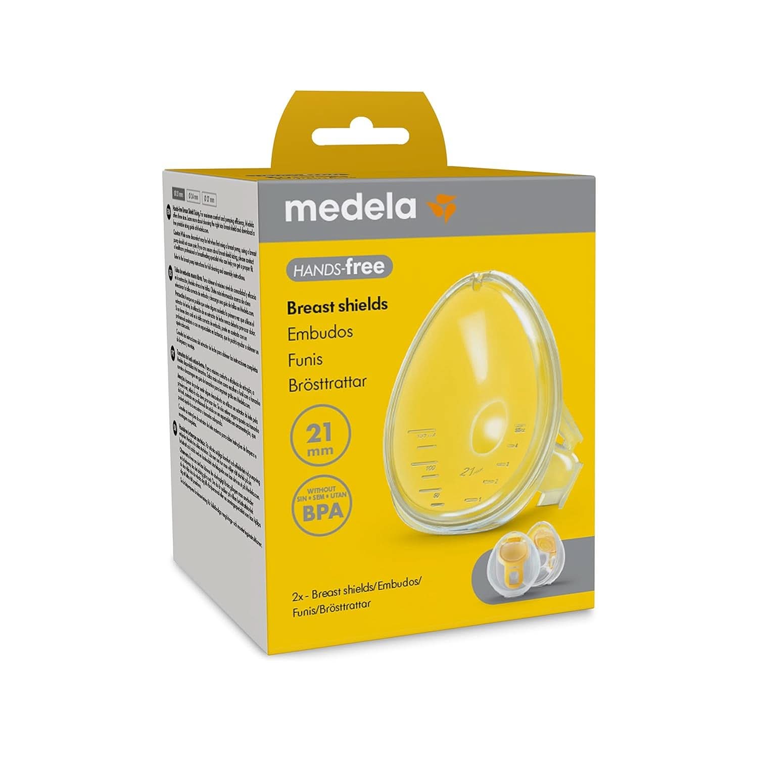 Medela Hands-Free breast protectors, breast pump accessories Food and Breastfeeding Accessories Bebe Naty Shop 21 Mm