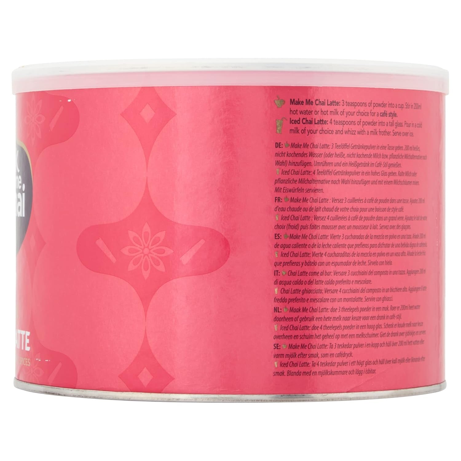 Drink Me Chai Spiced Chai Latte 1 kg (pachet de 1) - doar adaugă apă, pudră Chai Latte (50 porții)