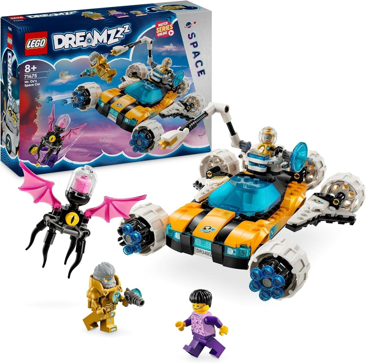 LEGO Dreamzzz 2-In-1 Mr Oz's Space Buggy Toy Car or Space Shuttle Set Includes Mr Oz, Albert and Jayden Minifigures, Space Gift for Kids 8+ 71475 Building Sets Besuche den LEGO-Store Single