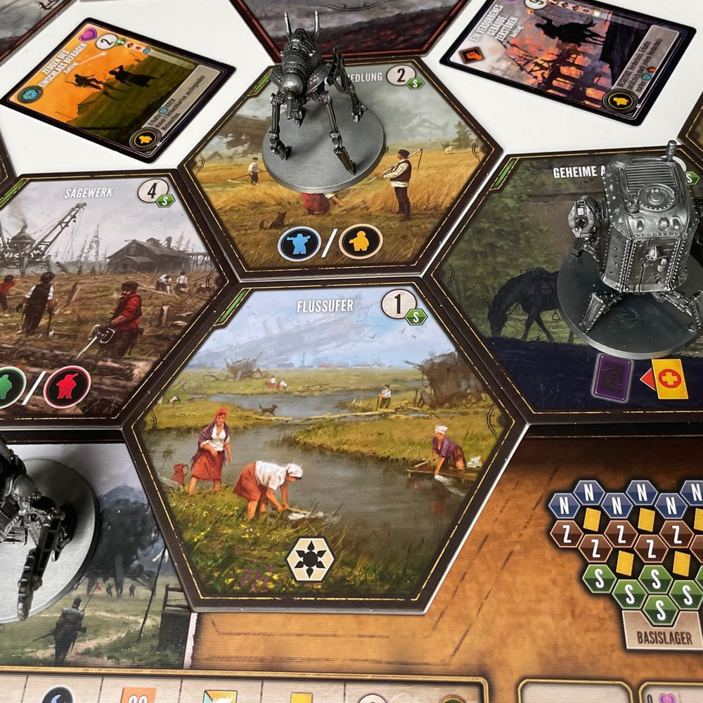 Feuerland Spiele 31025 Expeditions board game, earth tones