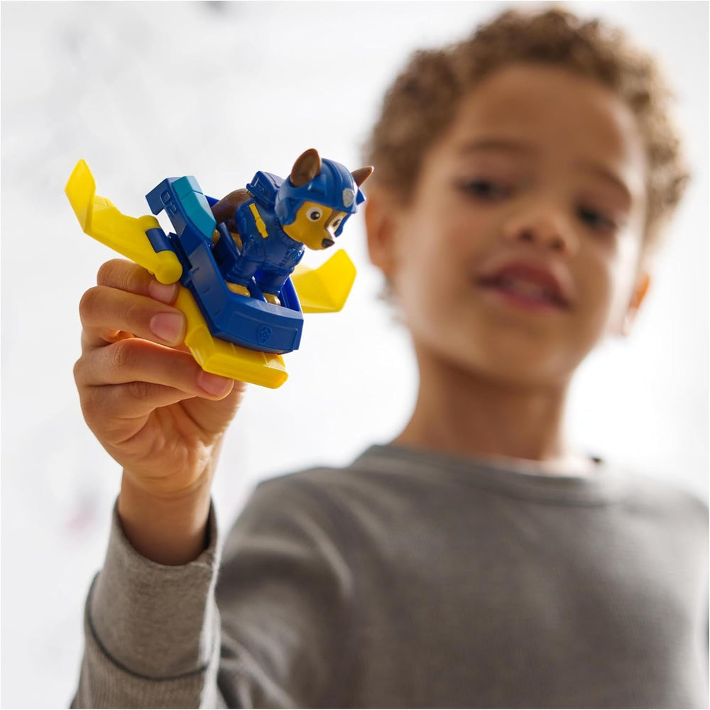 PAW PATROL, Chase Action Pup, figurină de joacă cu mini avion de salvare cu aripi pliabile, jucărie pentru copii începând cu vârsta de 3 ani Action figures Naty Shop