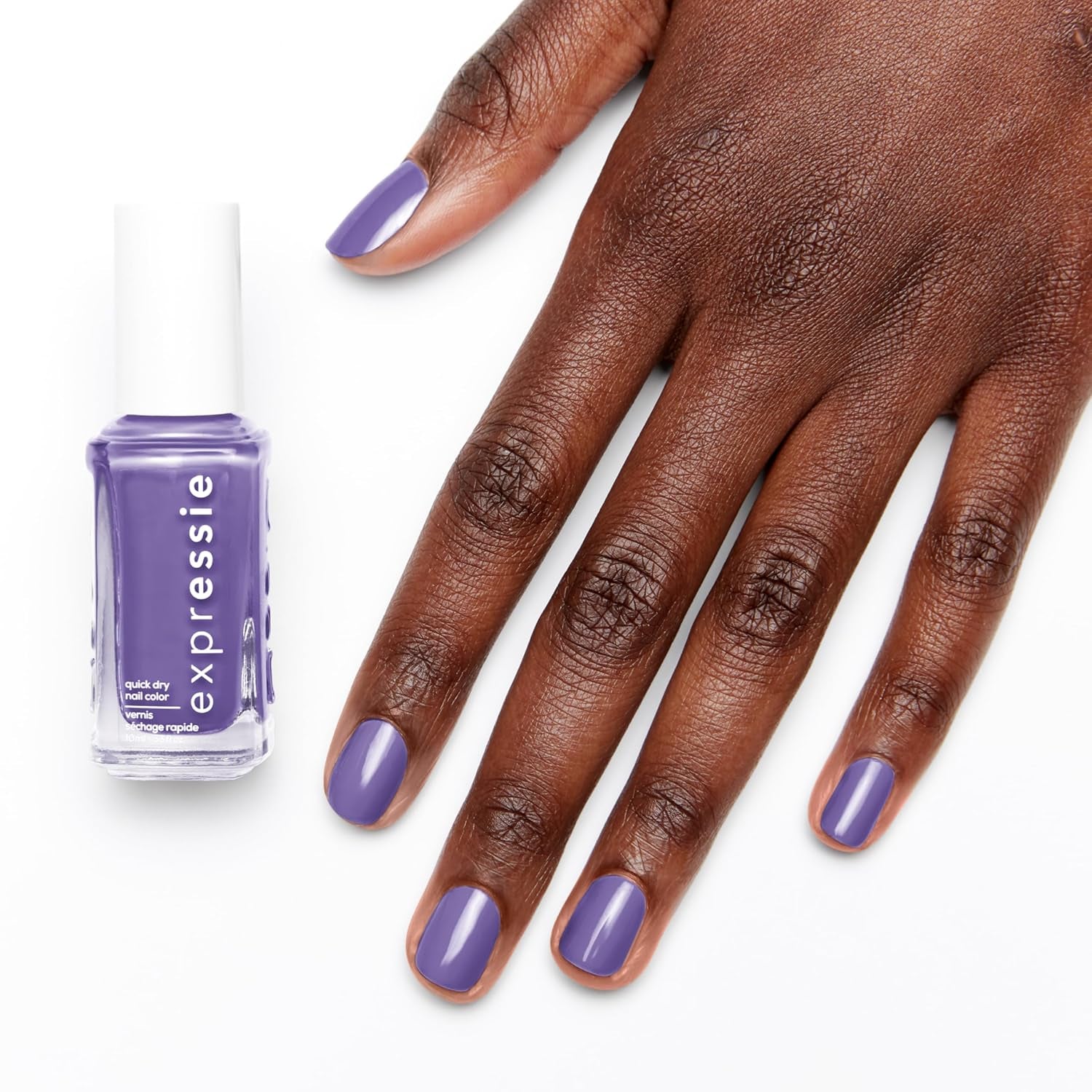 Essie quick drying nail polish "expression", vegan formula without animal ingredients, no. 560 choreo queen, purple, 1 x 10 ml
