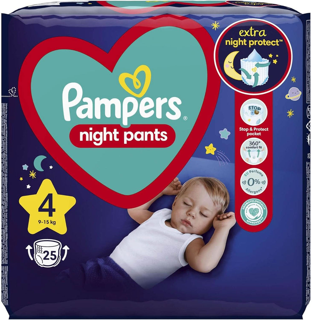 Pampers Diapers Night Pants, size 4 Mother and Baby Naty Shop