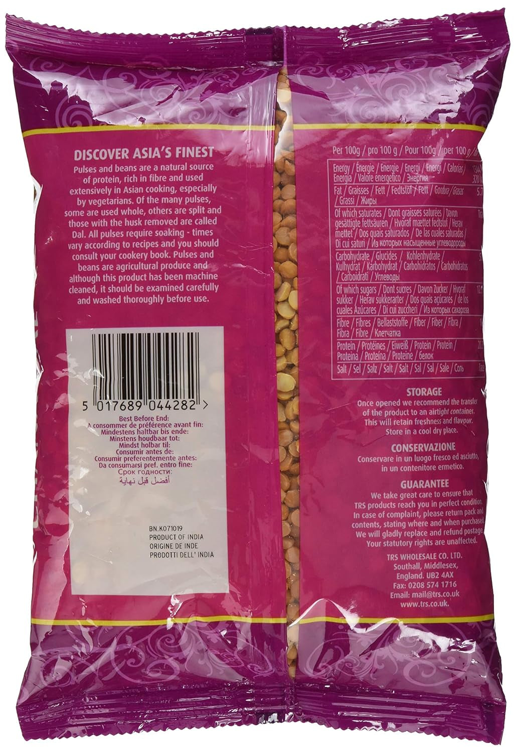 TRS - Chickpeas (Chana Dal) - (1 x 1 kg)