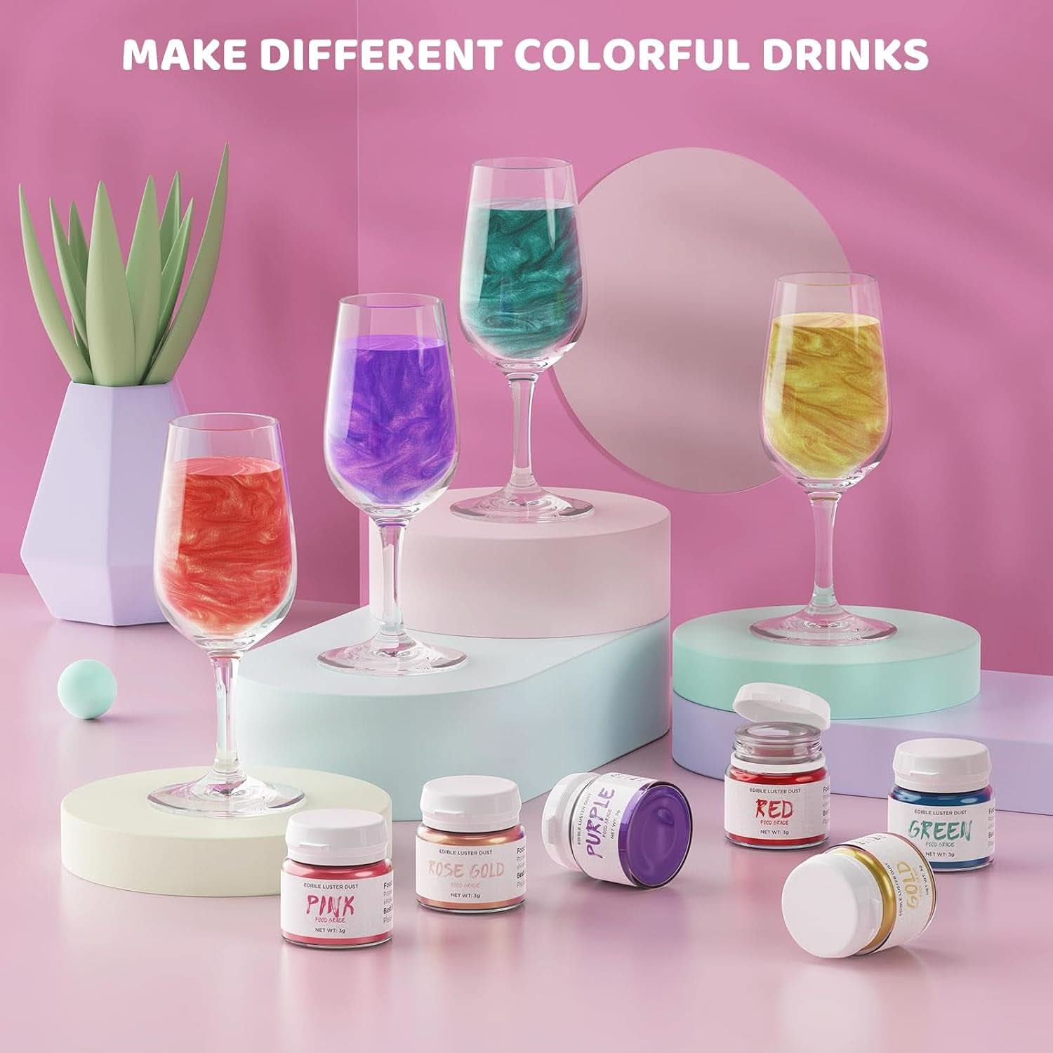 Edible glitter, 3 grams Naty Shop