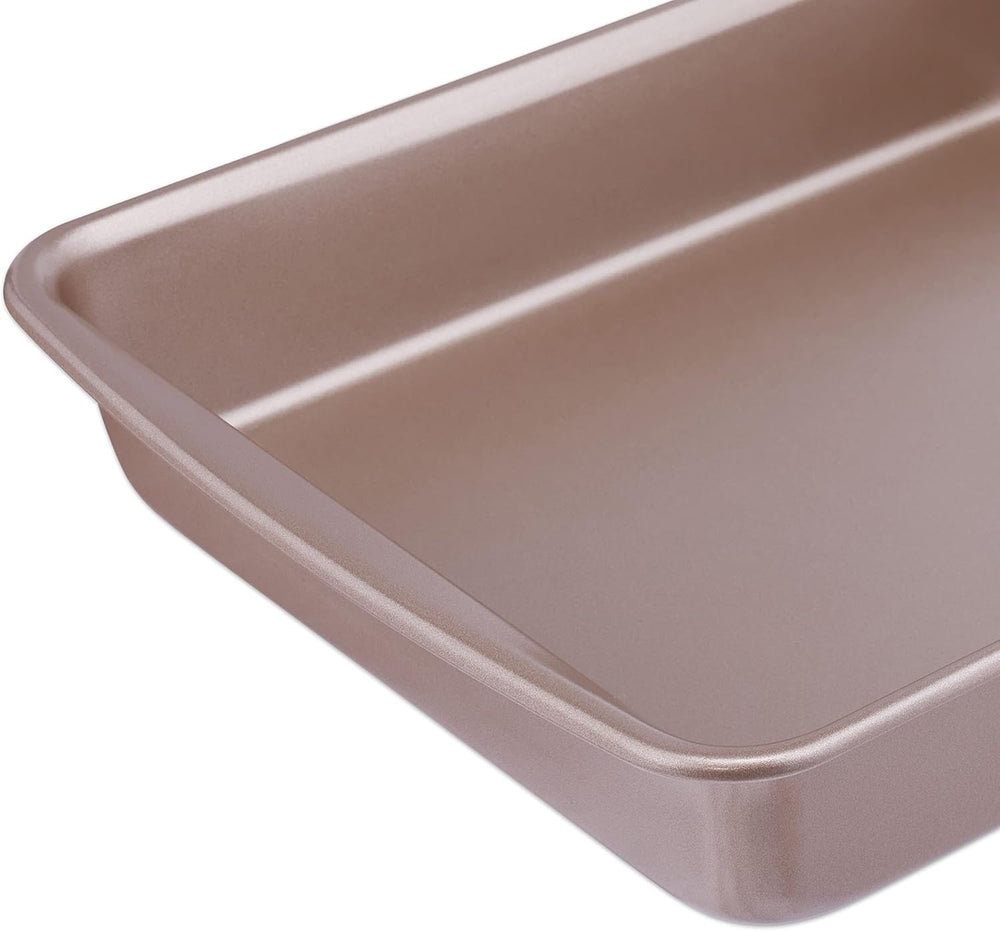 Relaxdays baking pan, non-stick, 4 liters, carbon steel, brown Molds and baking trays Naty Shop